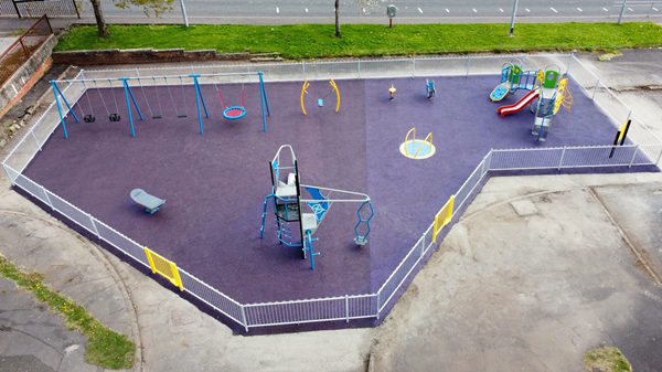 Cumberland Road (Smithston) playpark aerial image